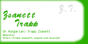 zsanett trapp business card